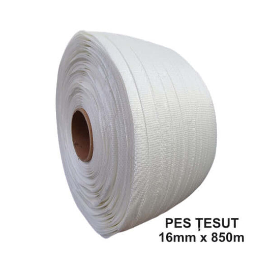 Bandă Pes țesută 16 Mm X 850 M, 450 Kgf, Tub 76 Mm